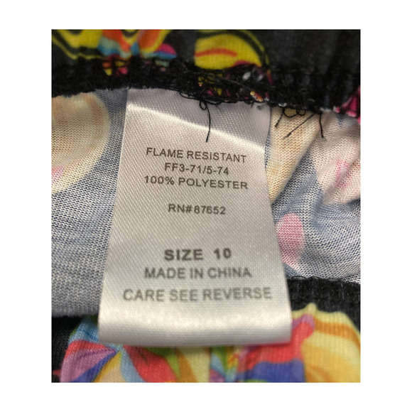 Girls Pajama Sleep Pants Barbie Doll Design Size 10 - Picture 3 of 4